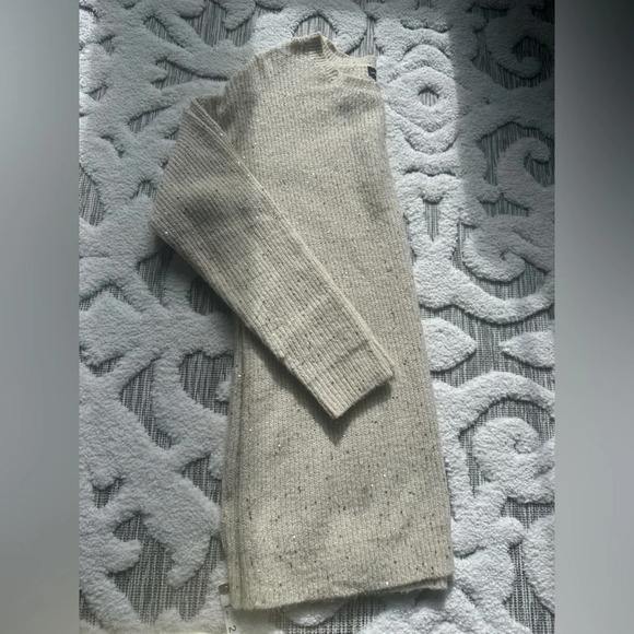 Cream Sequin Tunic Sweater - Picture 6 of 6